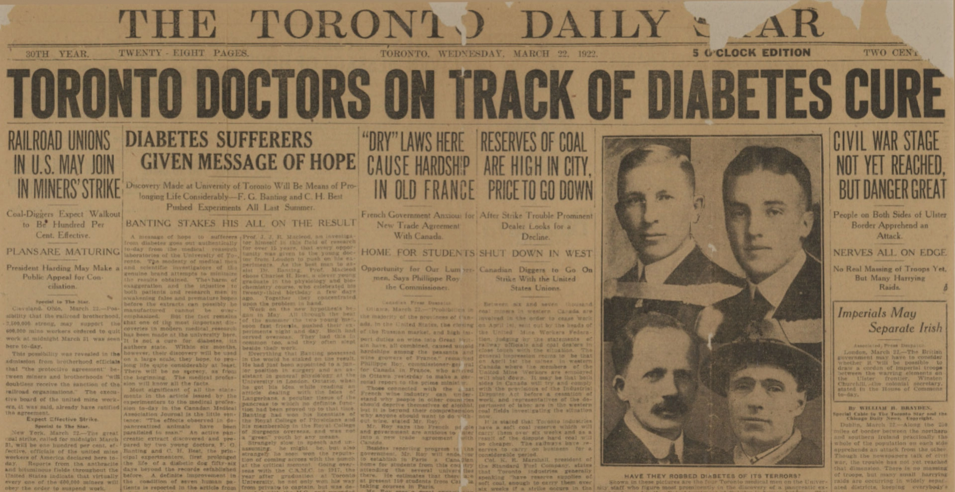 Exposição 100 anos da descoberta da insulina.